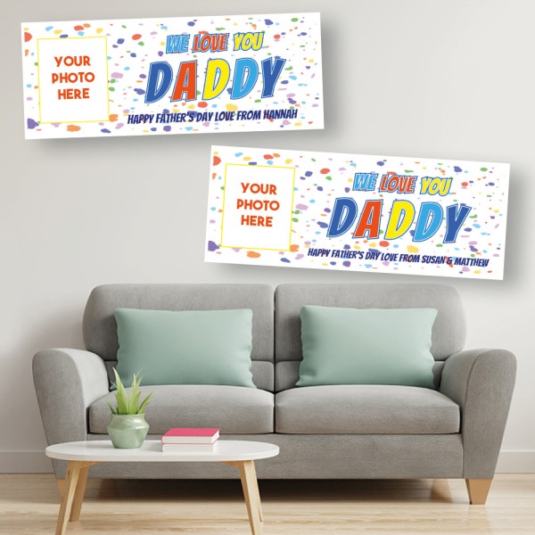 Father's Day Personalised Photo Banners - Daddy