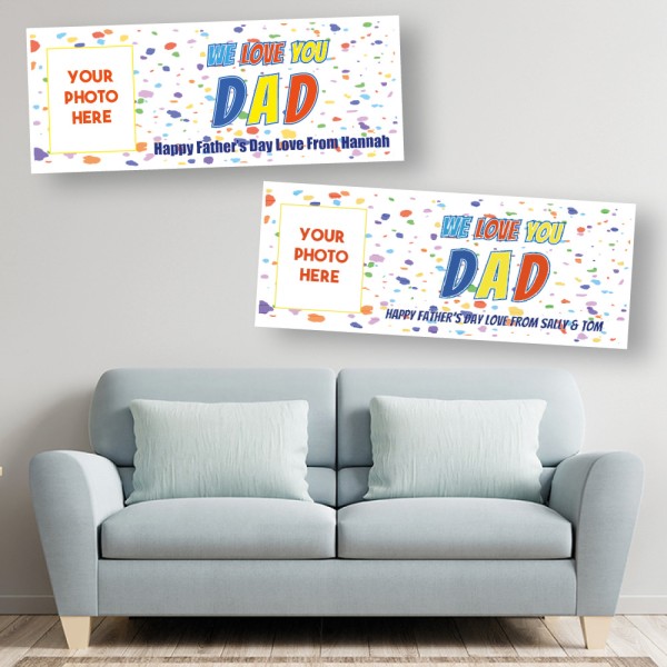 Father's Day Personalised Photo Banners - Dad