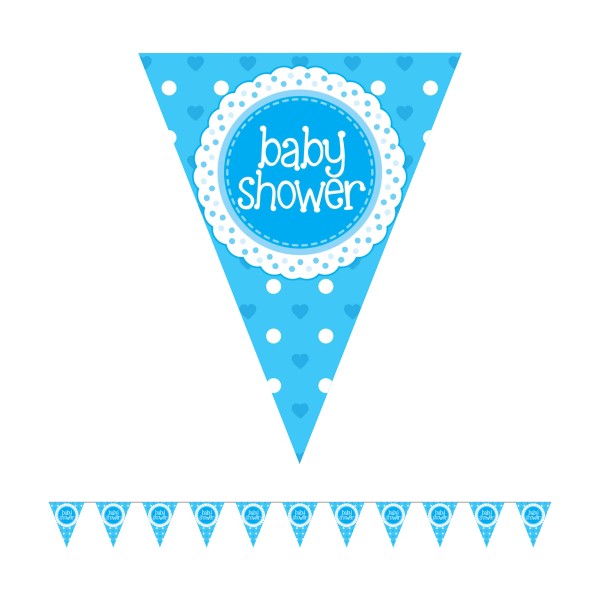 Baby Shower Bunting (Blue)