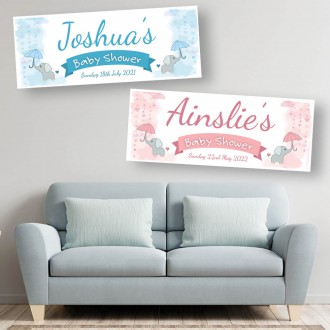 Baby Shower Personalised Banners