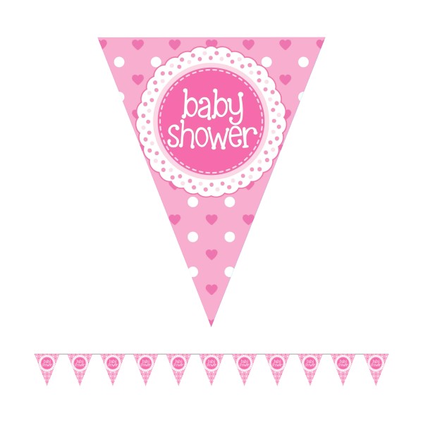 Baby Shower Bunting (Pink)
