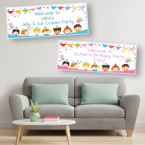 Children's Personalised Party Banners