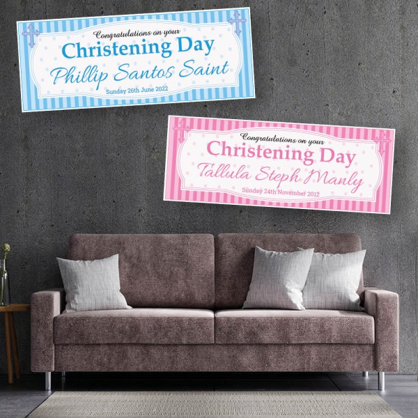 Christening (Congratulations) Personalised Banners