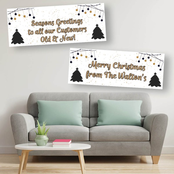 Christmas Tree Personalised Banners