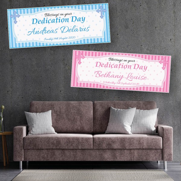Dedication Personalised Blessing Banners