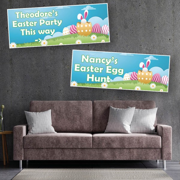 Easter Bunny Celebration Personalised Banners