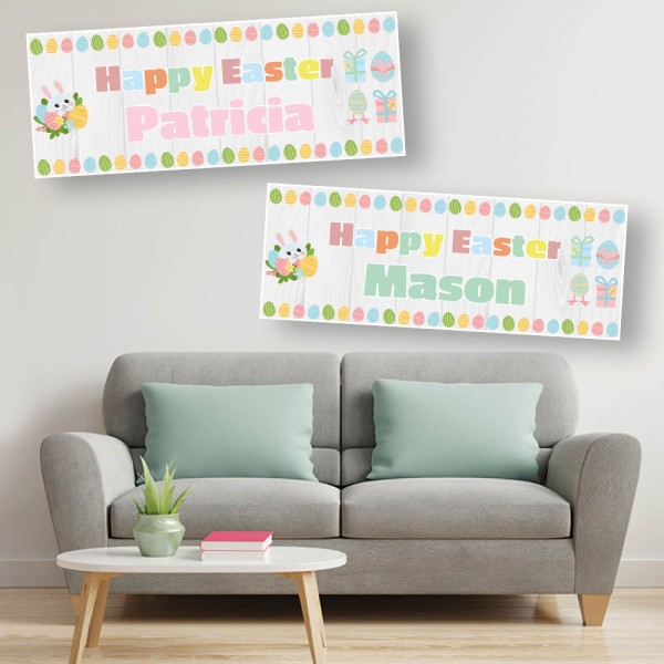 Easter Celebration Pastel Personalised Banners