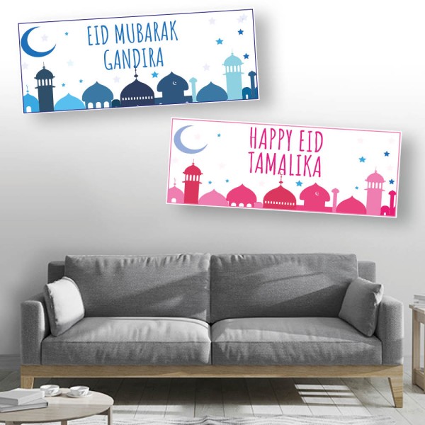 Eid Mubarak Personalised Celebration Banners