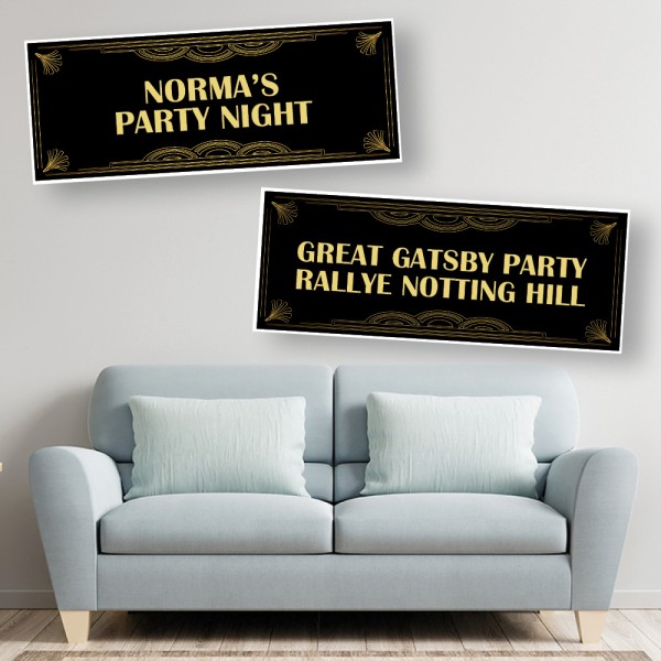 The Great Gatsby Personalised Banners