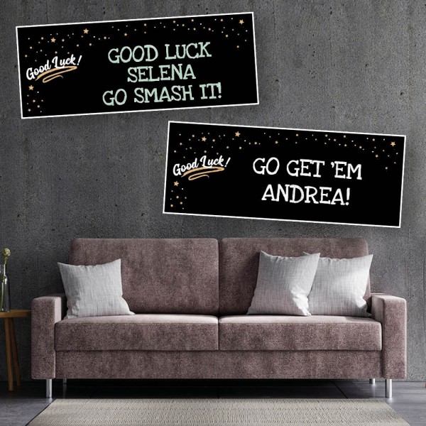 Good Luck Personalised Banners