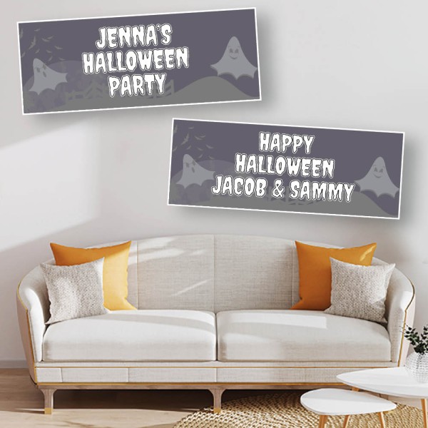 Halloween Ghostly Personalised Banners