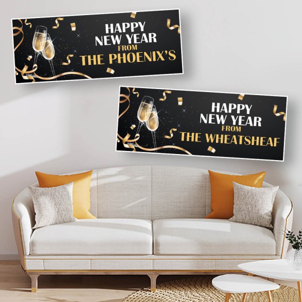 Happy New Year Personalised Banners