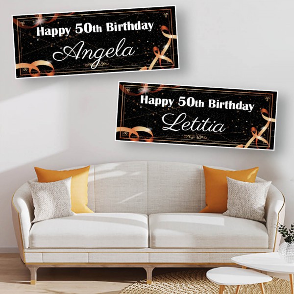 Luxury Personalised Birthday Banners