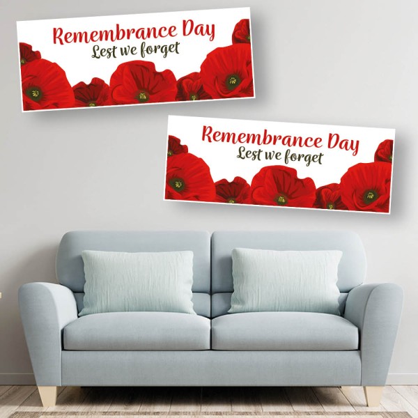 Remembrance Day Poppy Day Lest we Forget Banners