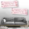 Rose Gold Balloon Personalised Wedding Banners