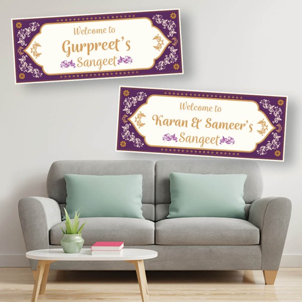 Sangeet Personalised Party Celebration Banners