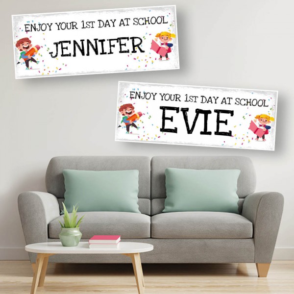 First Day At School Personalised Banners