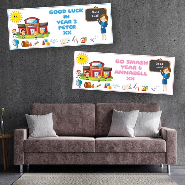 School Good Luck Personalised Banners