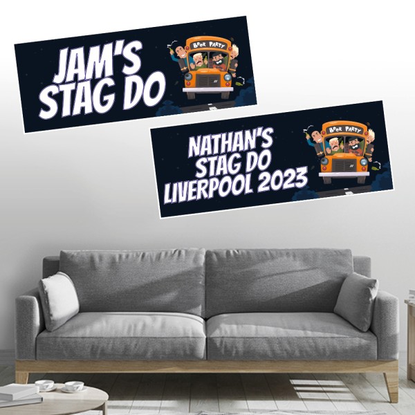Stag Do Personalised Party Banners
