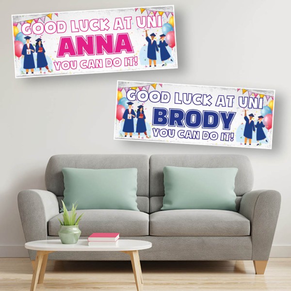 Good Luck at University Personalised Banners